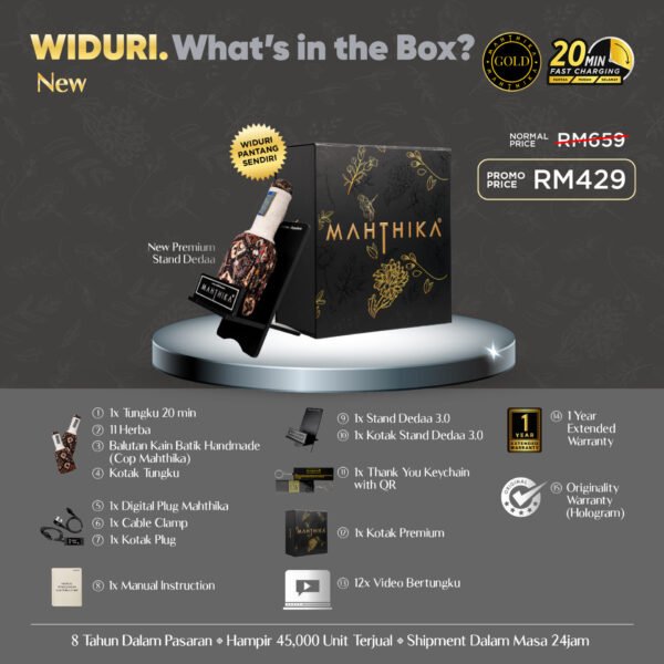Tungku Elektrik Mahthika Set Widuri Edisi Black Gold – Best Pilihan No.1 - Image 4