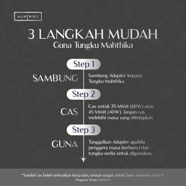 Tungku Elektrik Mahthika Set Kesuma Edisi Gold – 8 Secret Herba Mujarab - Image 5