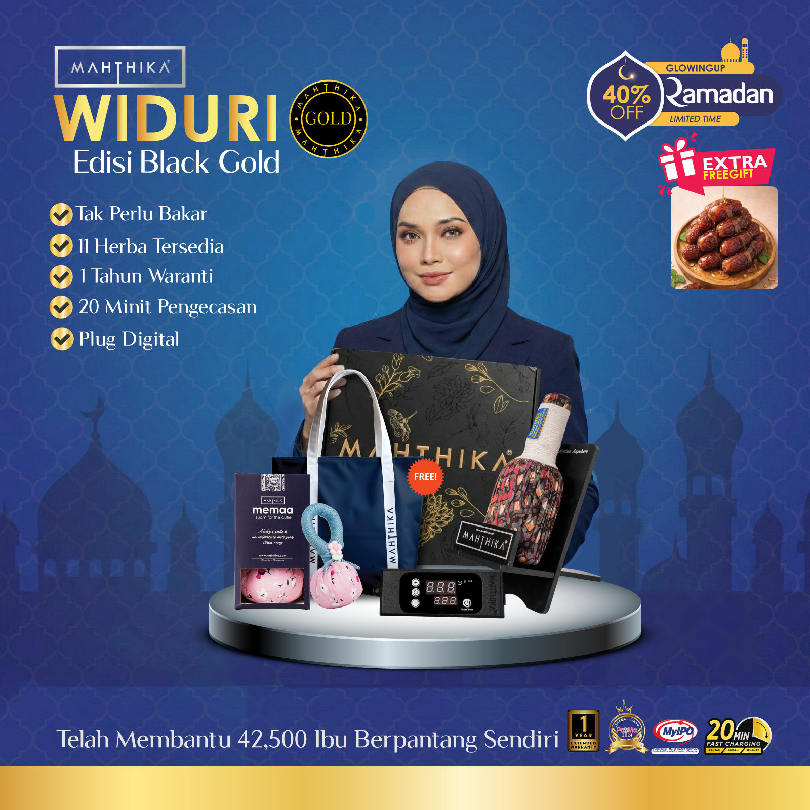 Pakej Ibu Dan Anak Widuri Edisi Black Gold – Best Deal 2025