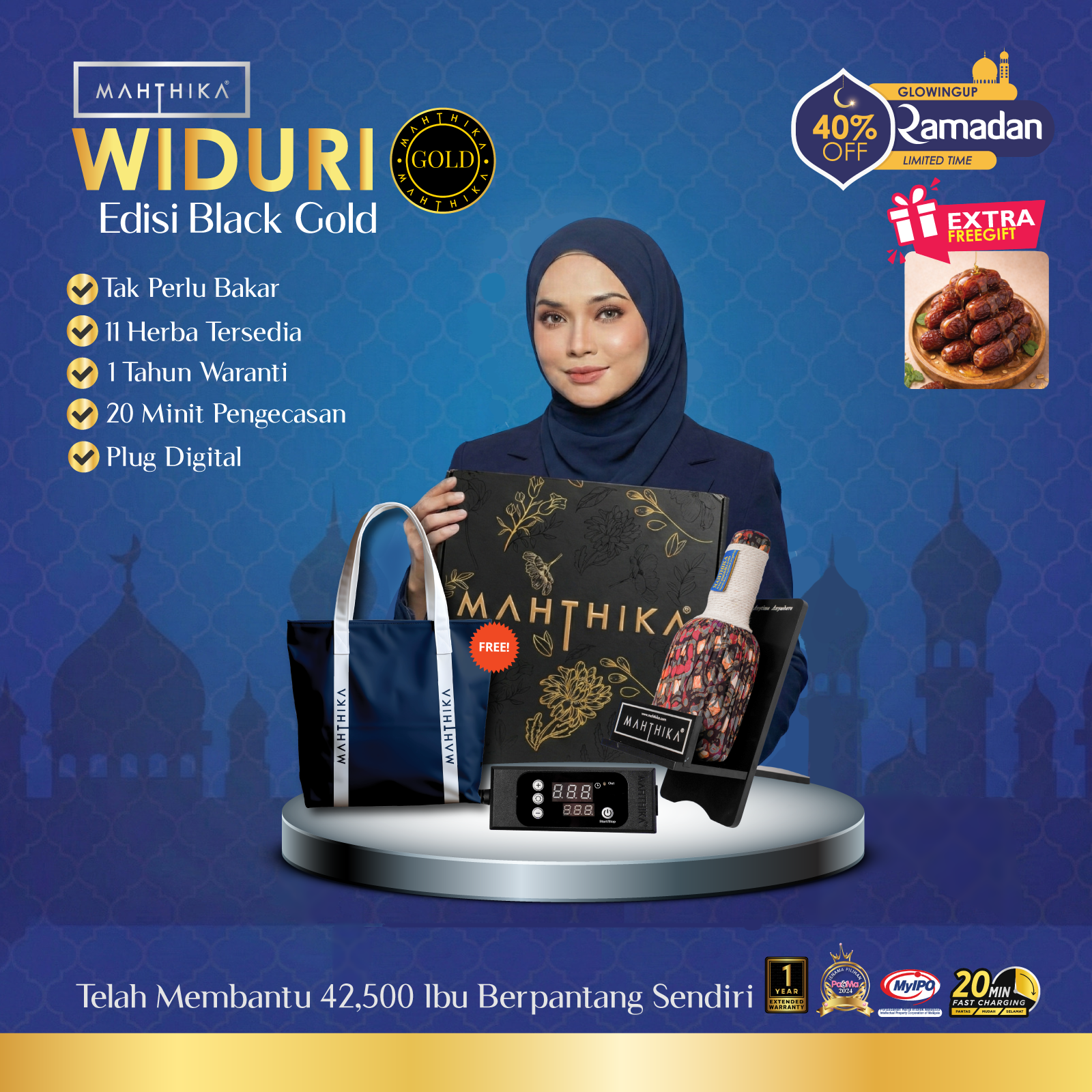 Tungku Elektrik Mahthika Set Widuri Edisi Black Gold – Best Pilihan No.1