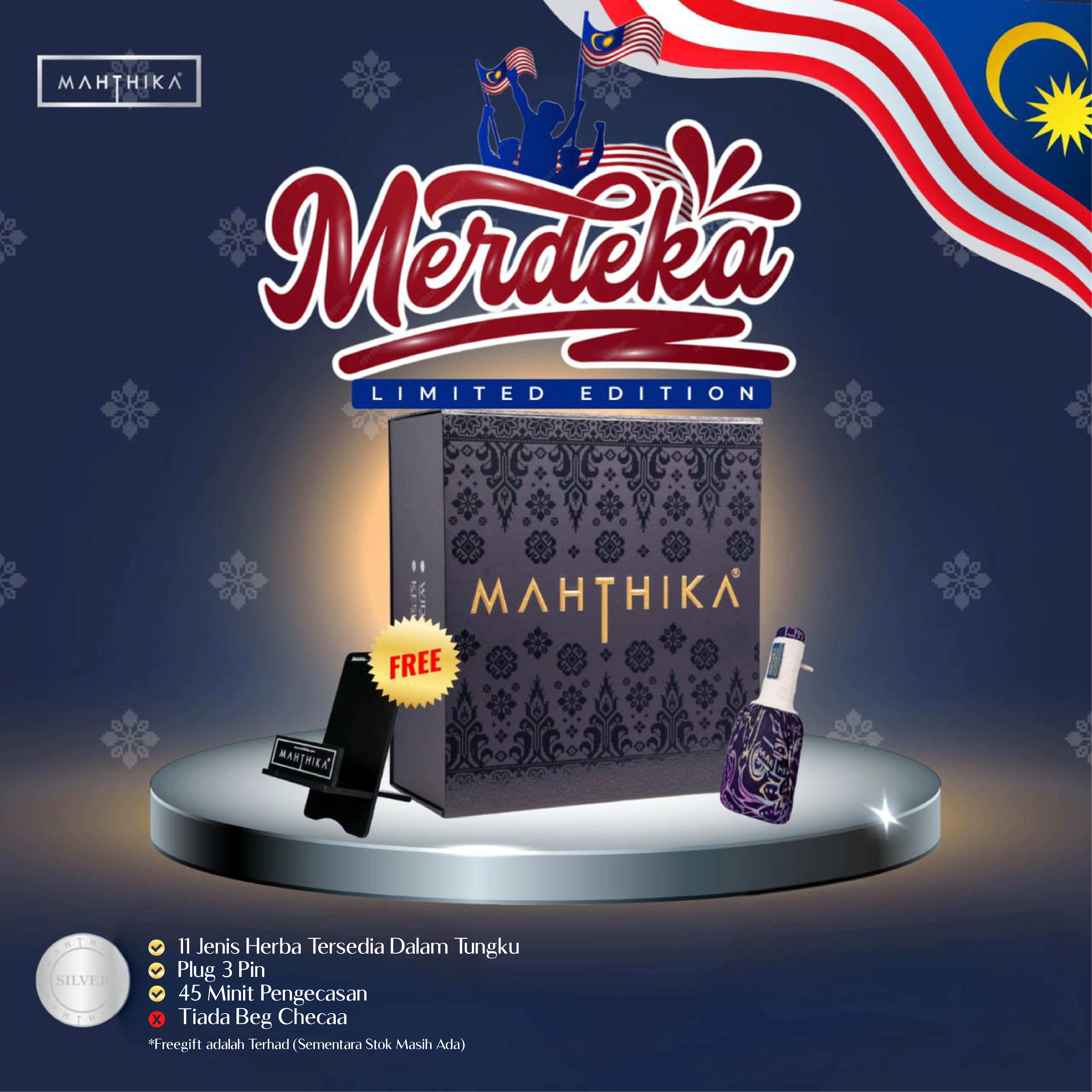 Widuri Silver 11 Herba Tanpa Beg Checaa