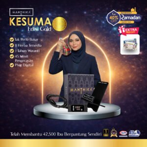 Tungku Elektrik Mahthika Set Kesuma Edisi Gold – 8 Secret Herba Mujarab